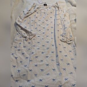 Charming Blue Print Kids Nightgown